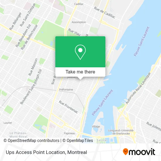 Ups Access Point Location map