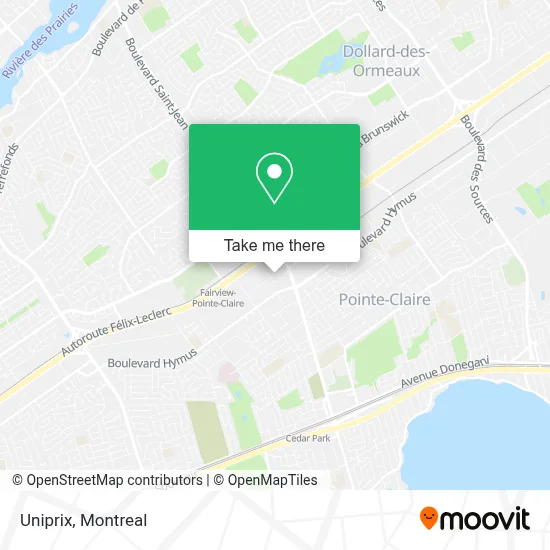 Uniprix map