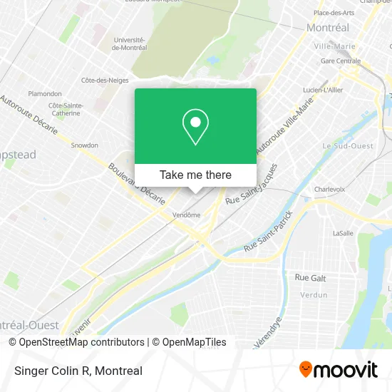 Singer Colin R map