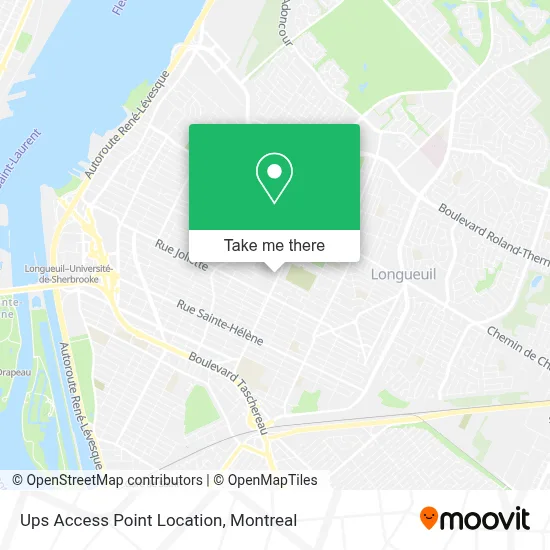 Ups Access Point Location map