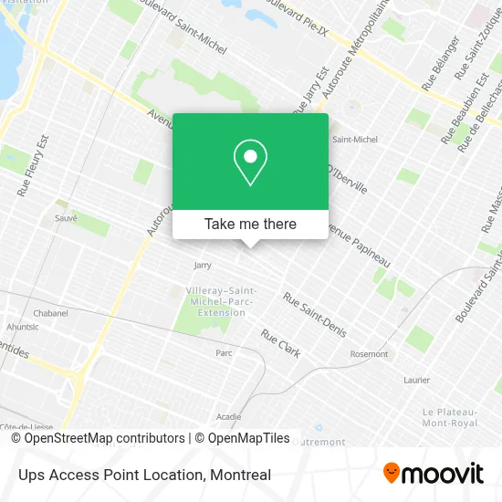 Ups Access Point Location map