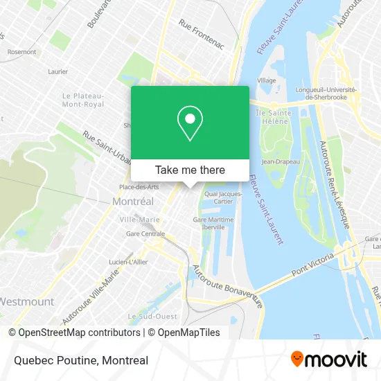 Quebec Poutine map