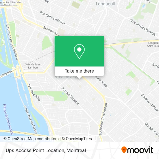 Ups Access Point Location map