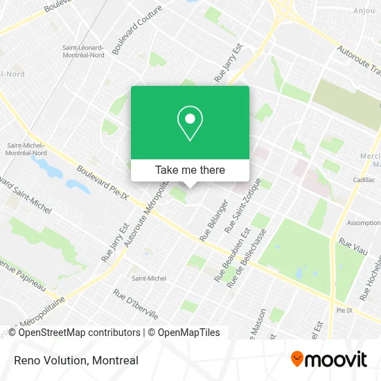 Reno Volution map