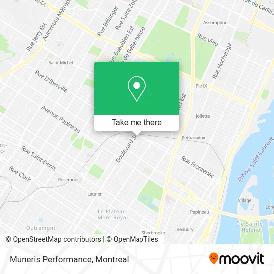 Muneris Performance map