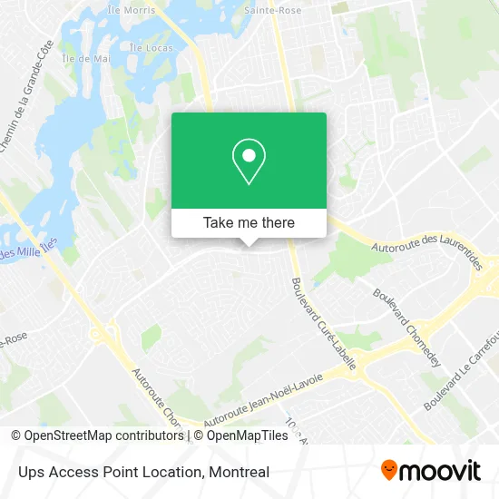 Ups Access Point Location map