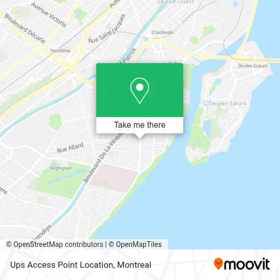 Ups Access Point Location map