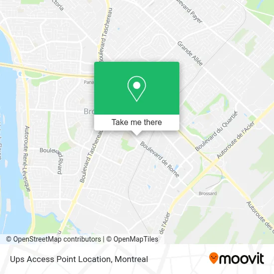 Ups Access Point Location map