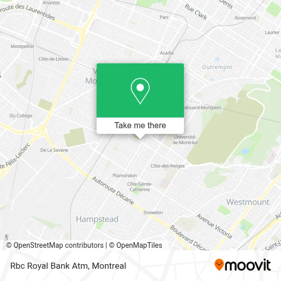 Rbc Royal Bank Atm map