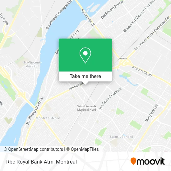 Rbc Royal Bank Atm map