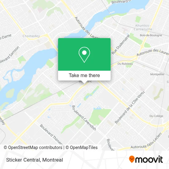 Sticker Central map