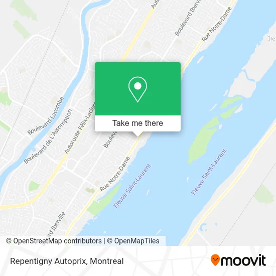 Repentigny Autoprix map
