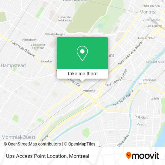 Ups Access Point Location map