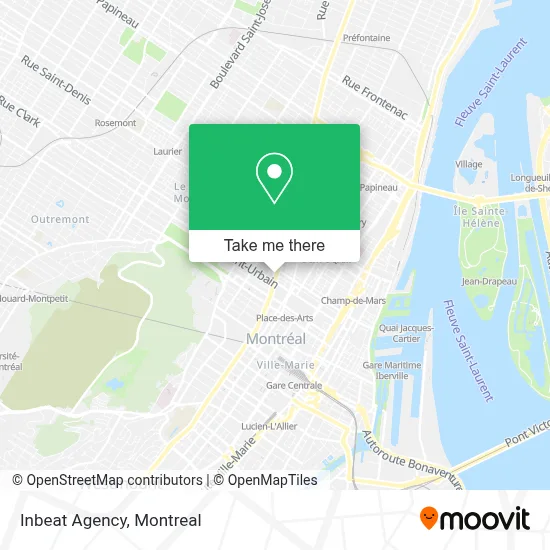 Inbeat Agency map