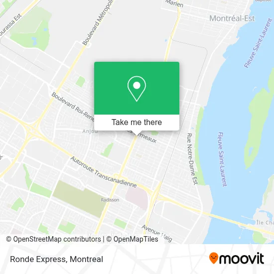 Ronde Express map