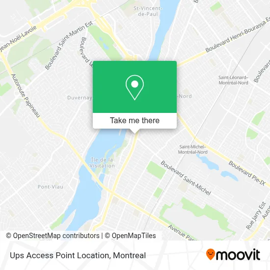 Ups Access Point Location map
