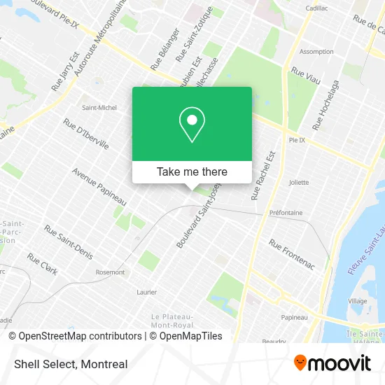 Shell Select map