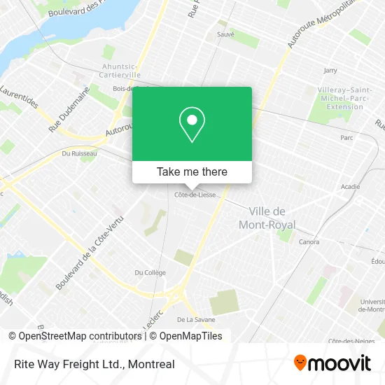 Rite Way Freight Ltd. map