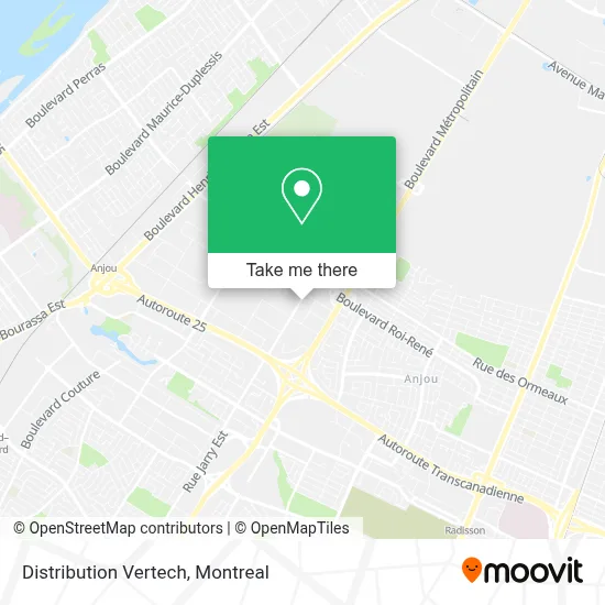 Distribution Vertech map