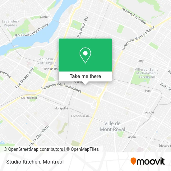 Studio Kitchen map