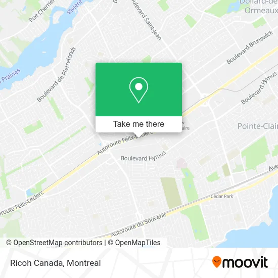 Ricoh Canada map