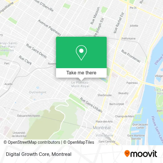 Digital Growth Core map