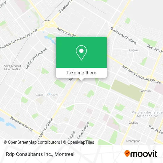Rdp Consultants Inc. map