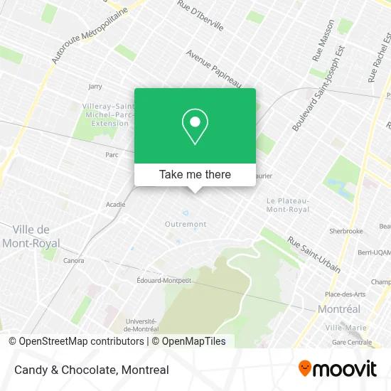Candy & Chocolate map