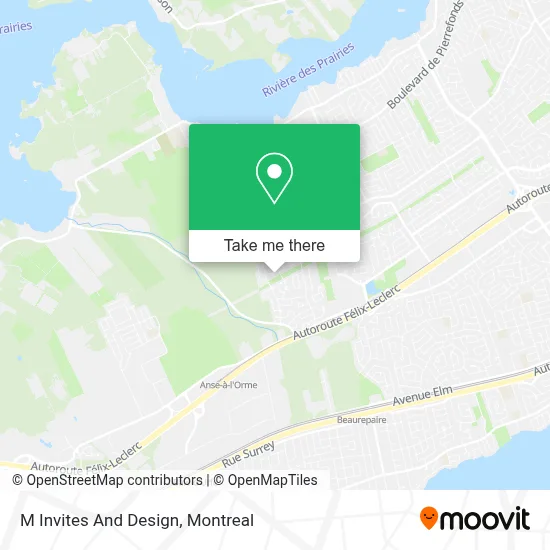 M Invites And Design map