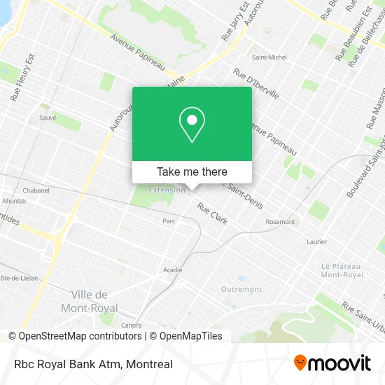 Rbc Royal Bank Atm map