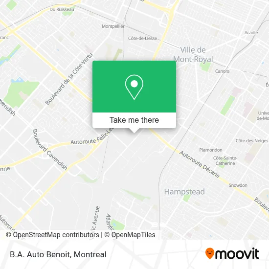B.A. Auto Benoit map