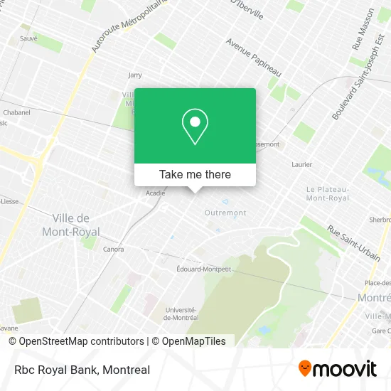 Rbc Royal Bank map
