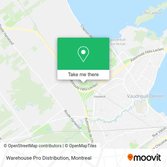 Warehouse Pro Distribution map