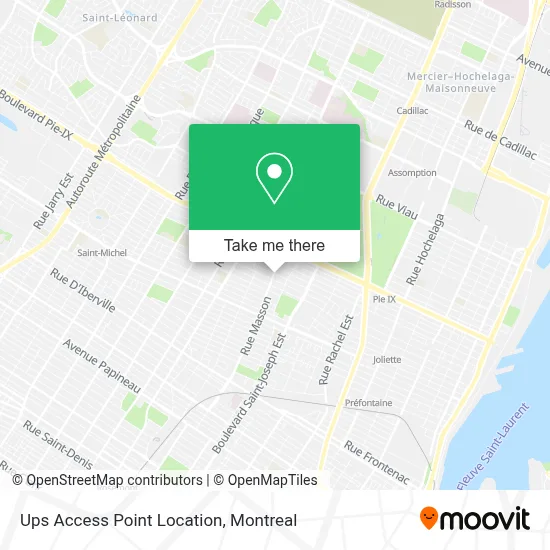 Ups Access Point Location map
