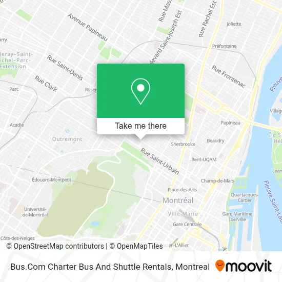 Bus.Com Charter Bus And Shuttle Rentals map