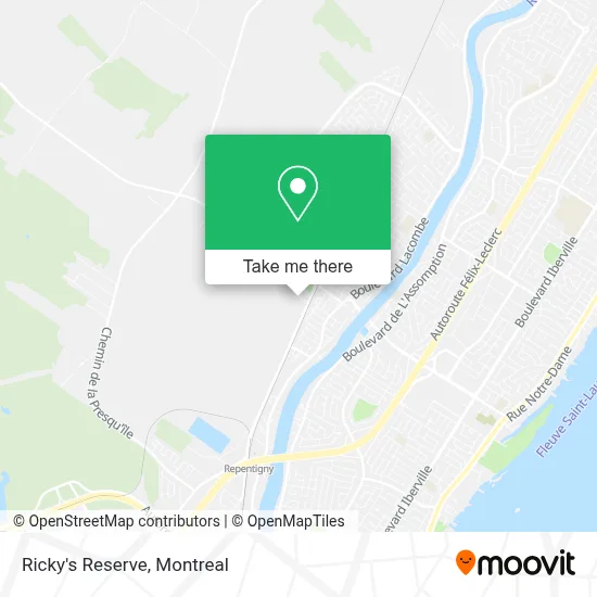 Ricky's Reserve map