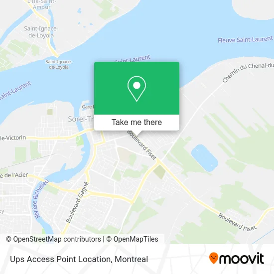 Ups Access Point Location map