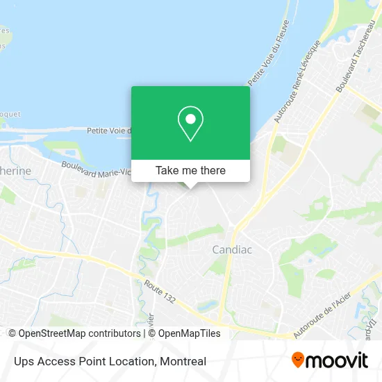 Ups Access Point Location map