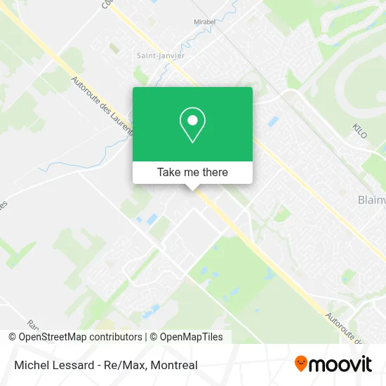 Michel Lessard - Re/Max map
