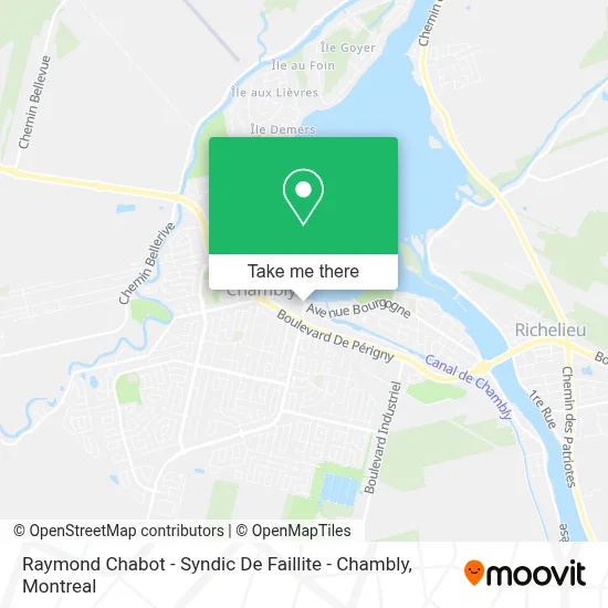 Raymond Chabot - Syndic De Faillite - Chambly map