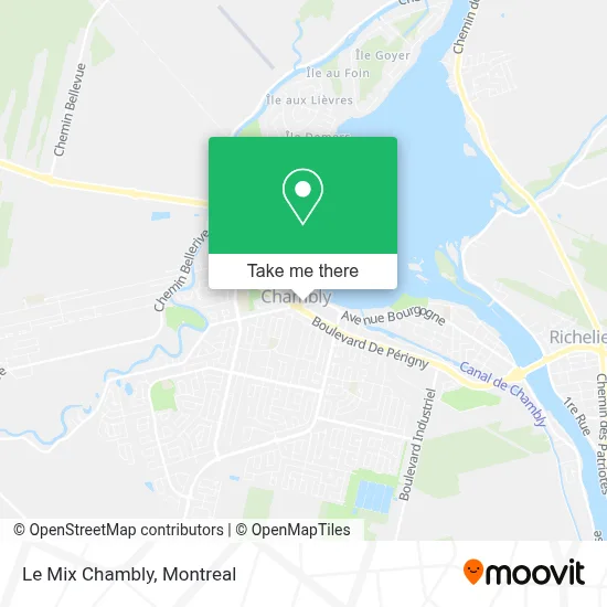 Le Mix Chambly map