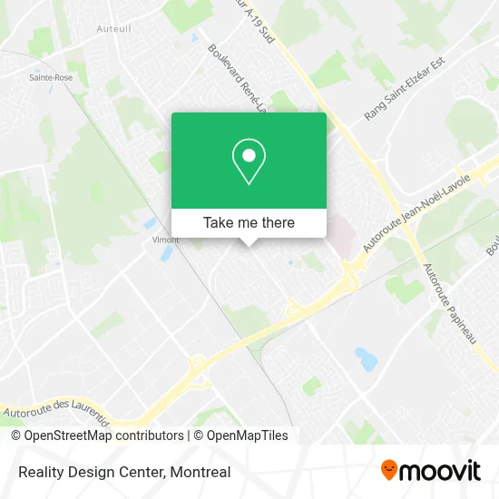 Reality Design Center map