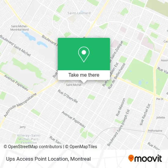 Ups Access Point Location map