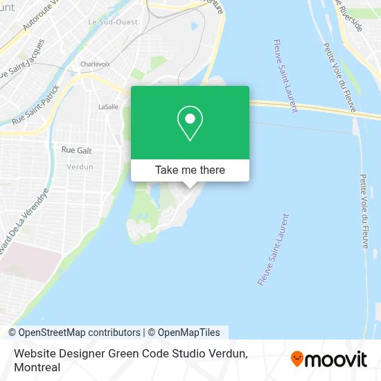 Website Designer Green Code Studio Verdun map