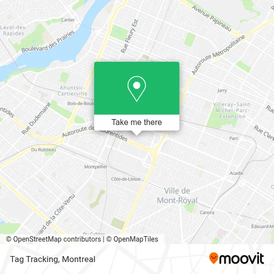 Tag Tracking map