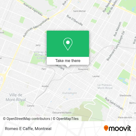 Romeo E Caffe map