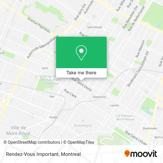 Rendez-Vous Important map