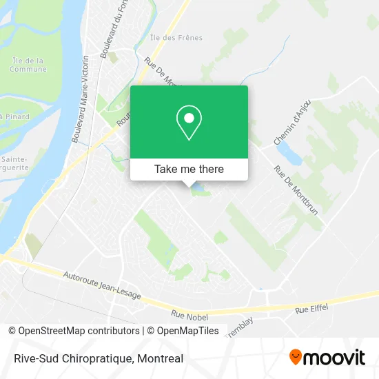 Rive-Sud Chiropratique map