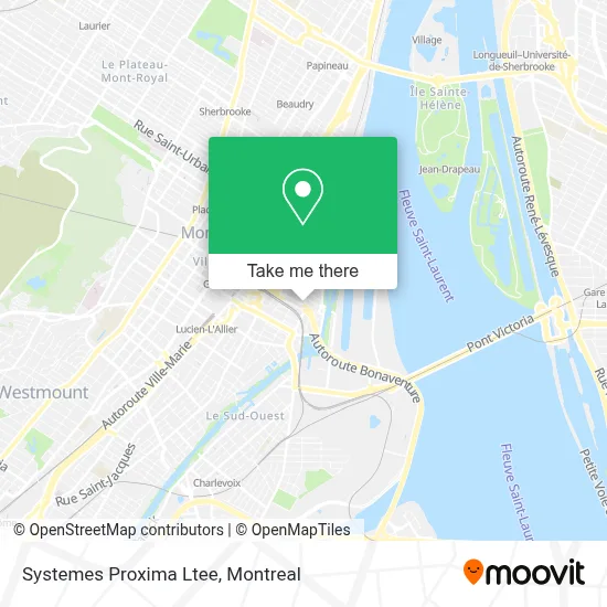 Systemes Proxima Ltee map