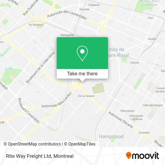 Rite Way Freight Ltd map